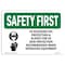 Signmission OSHA Sign, UV Blocking Eye Protection And, 10in X 7in Rigid Plastic, 10" W, 7" H, Landscape OS-SF-P-710-L-11000 - alternate 1